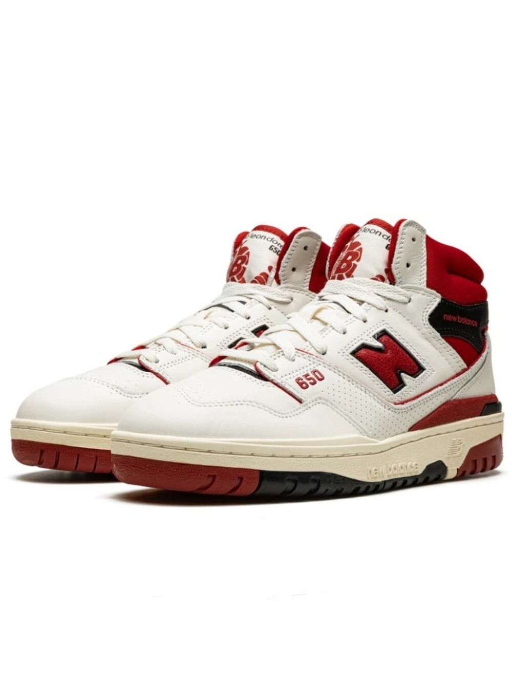 New Balance Aimé Leon Dore 650R BB650RE1 White Red Black High Top White Red
